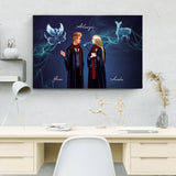 Zauber-Liebe - Paar-Leinwand (Querformat)