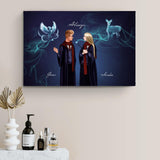 Zauber-Liebe - Paar-Leinwand (Querformat)