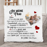 Mein Happy End (an sie - Herzbild) - Paar-Kissen