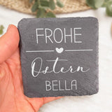 Frohe Ostern - Individuelle Schieferuntersetzer