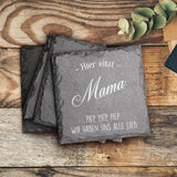 Zu Tisch - Familien-Schieferuntersetzer