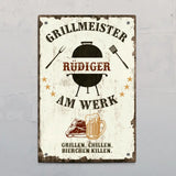 Grillmeister - Outdoor-Türschild