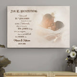 Unser Tag - Paar-Leinwand