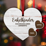 Meine Enkelkinder - Großeltern-Herzen Ornament
