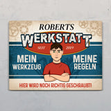 Personalisiertes Türschild mit Druck für Heimwerker Für Macher – Motiv 7
