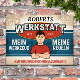 Für Macher (horizontal) - Heimwerker-Türschild