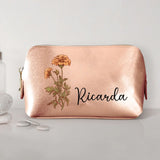 Deine Blume - Individuelle PU Kosmetiktasche
