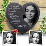 Information über benötigte Bildauflösung für Gravur des Trauer Schieferherzens von Love & Faith