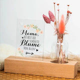Schönste Blume - Personalisierter Blumenaufsteller für Mama