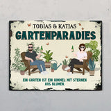 Unser Gartenparadies - Outdoor-Türschild