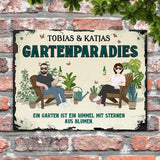 Unser Gartenparadies - Outdoor-Türschild