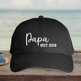 schwarze Baseball Cap für Papa personalisiert von Love & Faith
