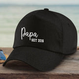 schwarze Baseball Cap für Papa personalisiert von Love & Faith