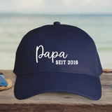 blaue Baseball Cap für Papa personalisiert von Love & Faith