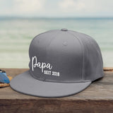 dunkelgrau Snapback Cap für Papa personalisiert von Love & Faith
