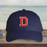 blaue Baseball Cap mit Inititale personalisiert von Love & Faith
