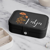 Schwarzes Schmucketui aus PU Leder mit Personalisierung - gefertigt von Love & Faith