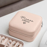 Rosa Schmucketui aus PU Leder mit Personalisierung - gefertigt von Love & Faith