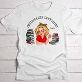 Bücherliebe - Personalisiertes T-Shirt für Buchliebhaberinnen mit Namen