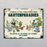 Familien Paradies - Outdoor-Türschild