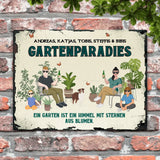 Familien Paradies - Outdoor-Türschild