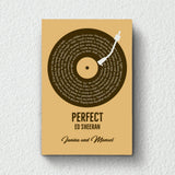 Personalisiertes Poster mit eurem Lieblingssong im Vinyl-Look Unser Song – Motiv 13