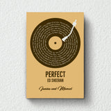 Unser Song - Personalisiertes Poster mit eurem Lieblingssong im Vinyl-Schallplatten Look