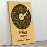 Unser Song - Personalisiertes Poster mit eurem Lieblingssong im Vinyl-Schallplatten Look