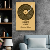 Unser Song - Personalisiertes Poster mit eurem Lieblingssong im Vinyl-Schallplatten Look