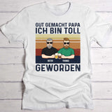 Gut gemacht Papa (Dunkelblau) - Eltern-T-Shirt