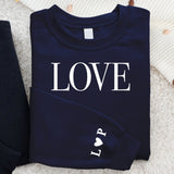 LOVE - Personalisierter Sweater für Paare und Freunde