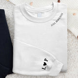 Jahrestag - Personalisierter Sweater mit Römischen Zahlen und Initialen