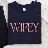 Wifey - Personalisierter Sweater für Paare zur Hochzeit