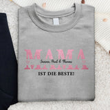 Mama - Personalisierter Sweater für Mama mit Kindernamen