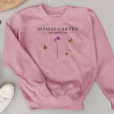 Hier wächst Liebe - Personalisierter Sweater für Mama und Oma mit Geburtsblumen und Namen