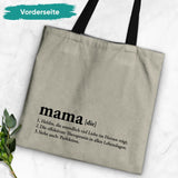 Definition - Personalisierte Tragetasche für Mama und Oma