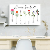 Omas Garten - Großeltern-Leinwand