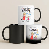 Magische Tasse mit Thermo-Farbwechsel und personalisiertem Namen – witzige Geschenkidee von Love & Faith