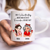 Herz Tasse Mock up Hände