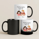 Magische Tasse mit Thermo-Farbwechsel und personalisiertem Namen – witzige Geschenkidee von Love & Faith