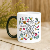 Magische Tasse mit Thermo-Farbwechsel und personalisiertem Namen – witzige Geschenkidee von Love & Faith