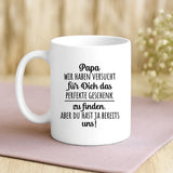 Weiße Tasse mit personalisiertem Spruch und Namen – individuelle Geschenkidee von Love & Faith