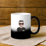 Magische Tasse mit Thermo-Farbwechsel und personalisiertem Namen – witzige Geschenkidee von Love & Faith