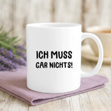 Weiße Tasse mit personalisiertem Spruch und Namen – individuelle Geschenkidee von Love & Faith