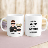 Weiße Tasse mit personalisiertem Spruch und Namen – individuelle Geschenkidee von Love & Faith