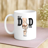 Weiße Tasse mit personalisiertem Spruch und Namen – individuelle Geschenkidee von Love & Faith