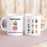 Weiße Tasse mit personalisiertem Spruch und Namen – individuelle Geschenkidee von Love & Faith