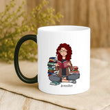 Magische Tasse mit Thermo-Farbwechsel und personalisiertem Namen – witzige Geschenkidee von Love & Faith