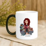 Magische Tasse mit Thermo-Farbwechsel und personalisiertem Namen – witzige Geschenkidee von Love & Faith