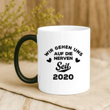 Personalisierte Tasse Ehepartner seit mit Foto für Paare – Motiv 9